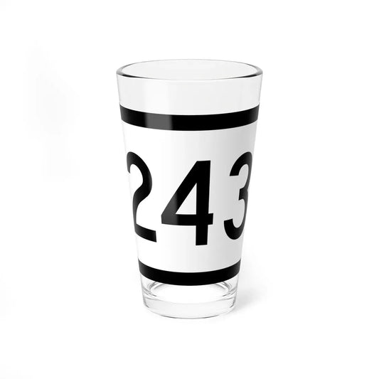 WV-243 (Virginia) (Road Sign) Pint Glass 16oz 16oz - Go Mug Yourself
