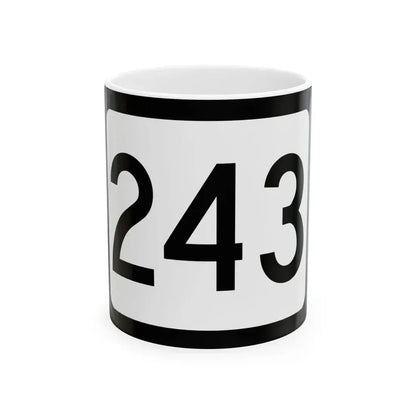 WV-243 (Virginia) (Road Sign) White Coffee Mug 11oz - Go Mug Yourself