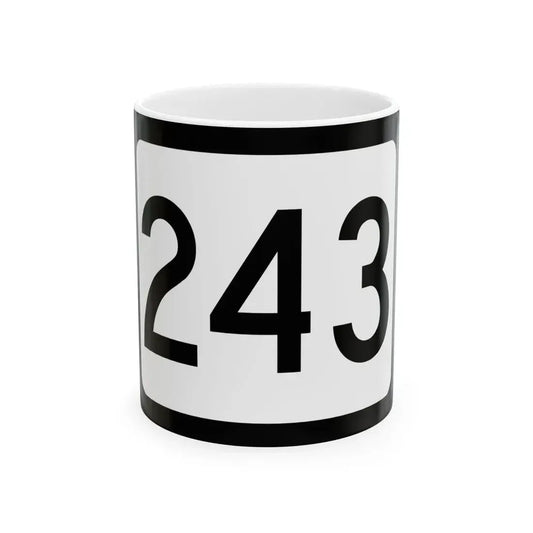 WV-243 (Virginia) (Road Sign) White Coffee Mug 11oz - Go Mug Yourself