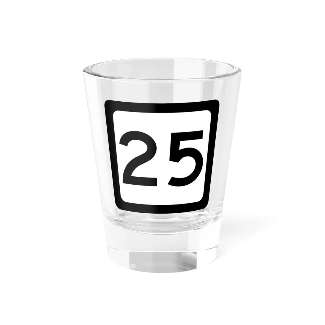 WV-25 (Virginia) (Road Sign) Shot Glass 1.5oz 1.5oz - Go Mug Yourself