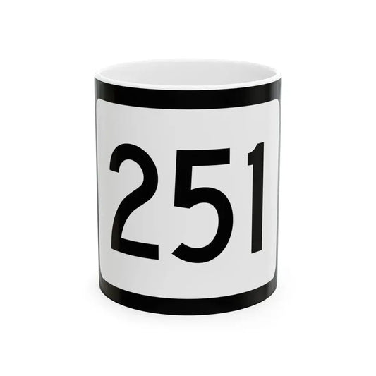WV-251 (Virginia) (Road Sign) White Coffee Mug 11oz - Go Mug Yourself