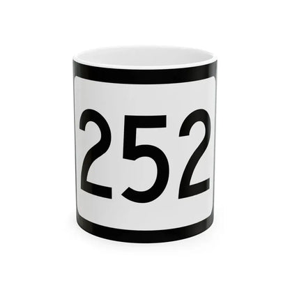 WV-252 (Virginia) (Road Sign) White Coffee Mug 11oz - Go Mug Yourself
