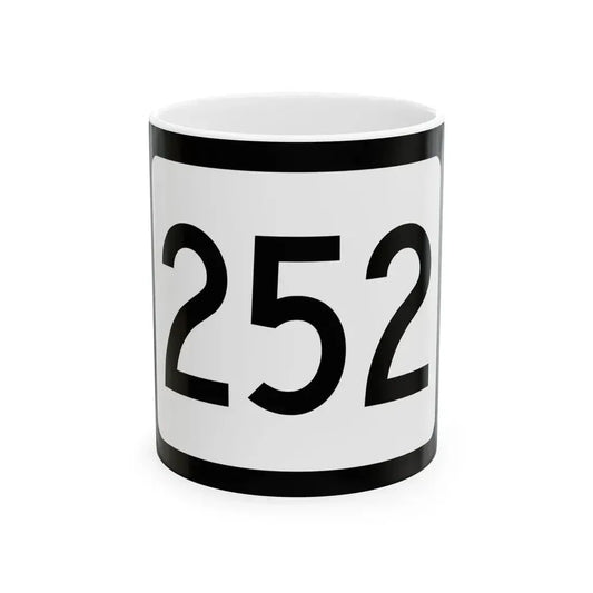 WV-252 (Virginia) (Road Sign) White Coffee Mug 11oz - Go Mug Yourself