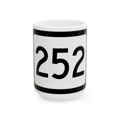 WV-252 (Virginia) (Road Sign) White Coffee Mug 15oz - Go Mug Yourself