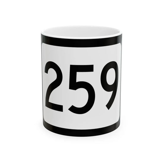 WV-259 (Virginia) (Road Sign) White Coffee Mug 11oz - Go Mug Yourself