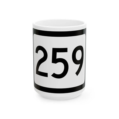 WV-259 (Virginia) (Road Sign) White Coffee Mug 15oz - Go Mug Yourself