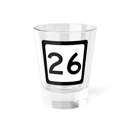 WV-26 (Virginia) (Road Sign) Shot Glass 1.5oz 1.5oz - Go Mug Yourself