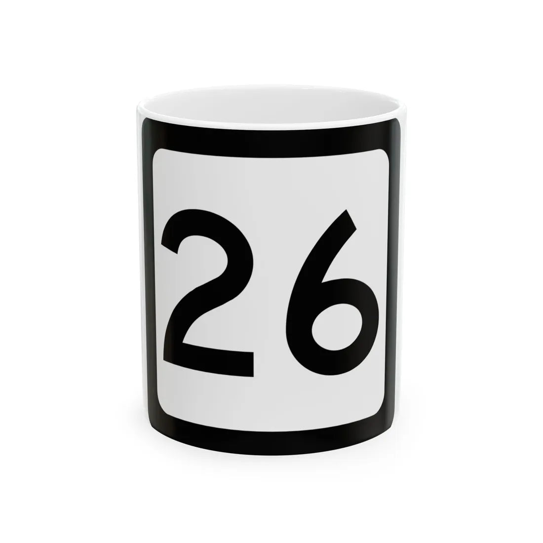 WV-26 (Virginia) (Road Sign) White Coffee Mug 11oz - Go Mug Yourself