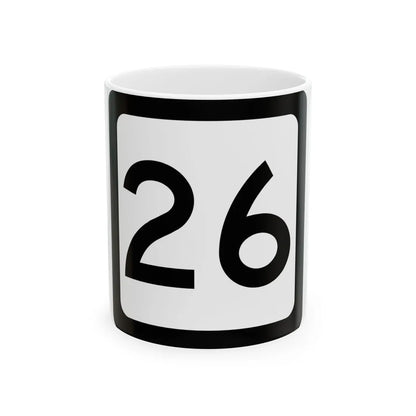 WV-26 (Virginia) (Road Sign) White Coffee Mug 11oz - Go Mug Yourself