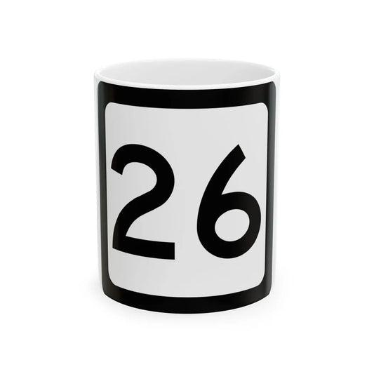 WV-26 (Virginia) (Road Sign) White Coffee Mug 11oz - Go Mug Yourself