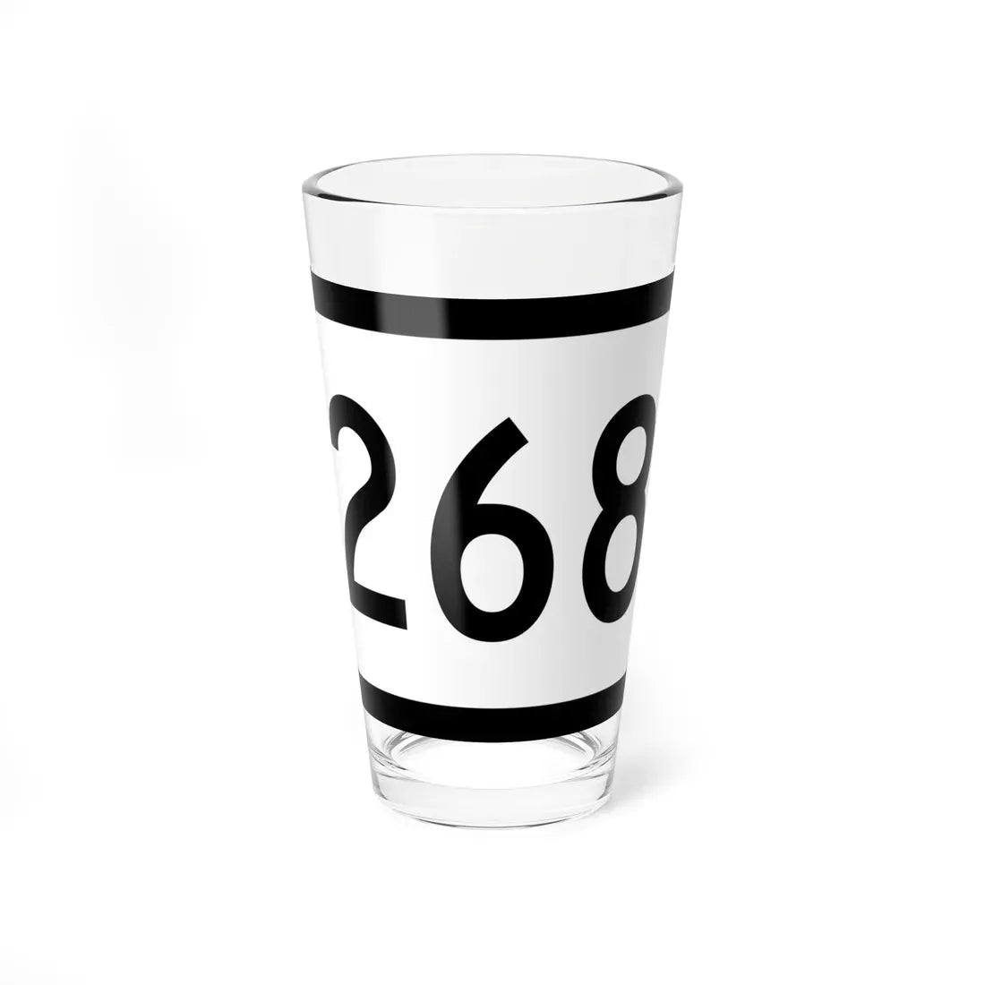 WV-268 (Virginia) (Road Sign) Pint Glass 16oz 16oz - Go Mug Yourself