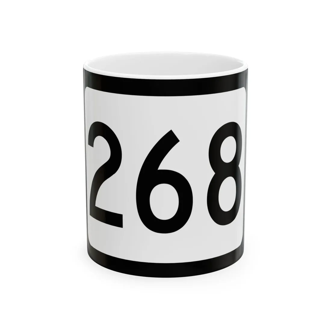 WV-268 (Virginia) (Road Sign) White Coffee Mug 11oz - Go Mug Yourself