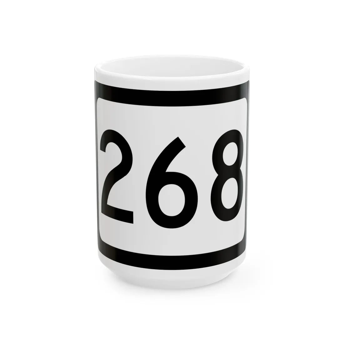 WV-268 (Virginia) (Road Sign) White Coffee Mug 15oz - Go Mug Yourself