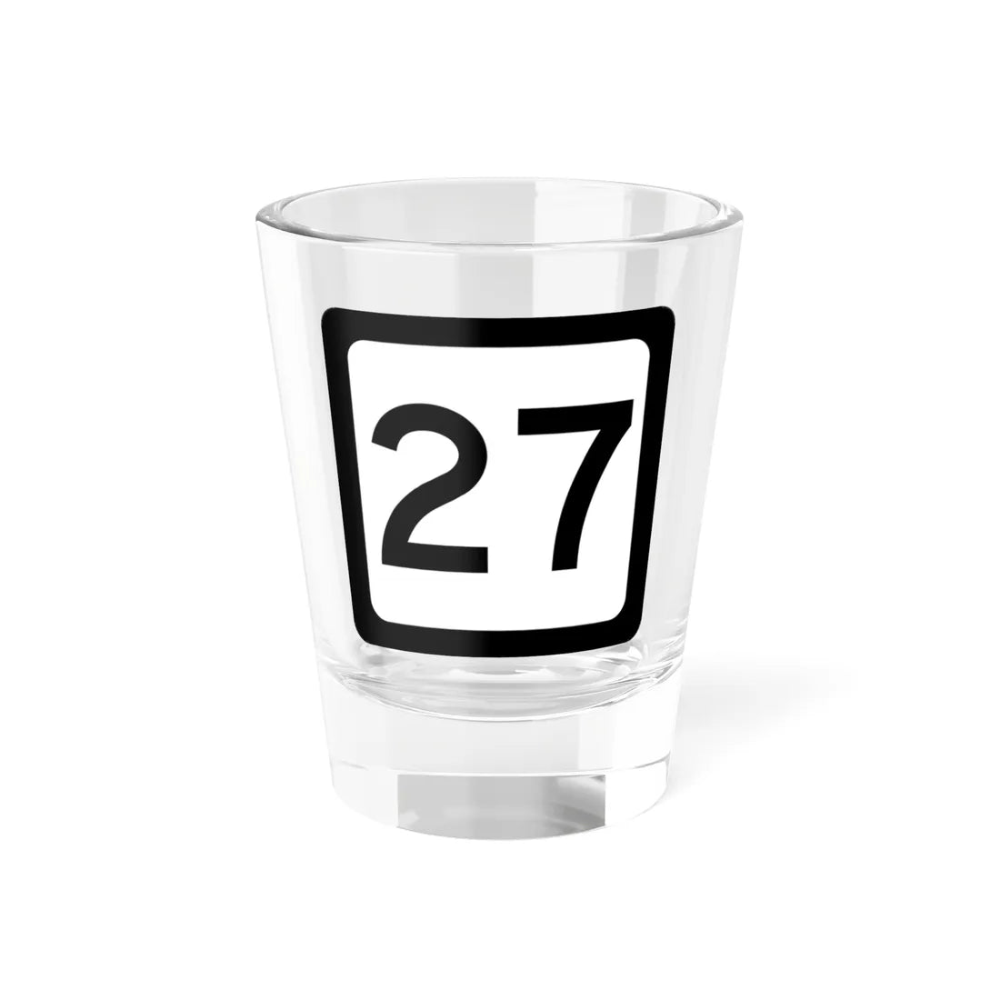 WV-27 (Virginia) (Road Sign) Shot Glass 1.5oz 1.5oz - Go Mug Yourself