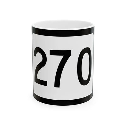WV-270 (Virginia) (Road Sign) White Coffee Mug 11oz - Go Mug Yourself