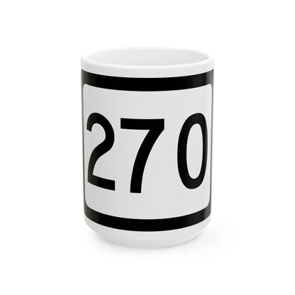 WV-270 (Virginia) (Road Sign) White Coffee Mug 15oz - Go Mug Yourself