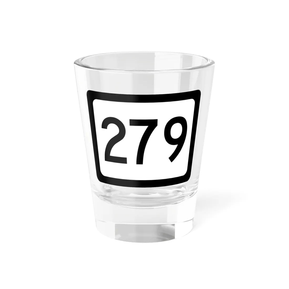 WV-279 (Virginia) (Road Sign) Shot Glass 1.5oz 1.5oz - Go Mug Yourself