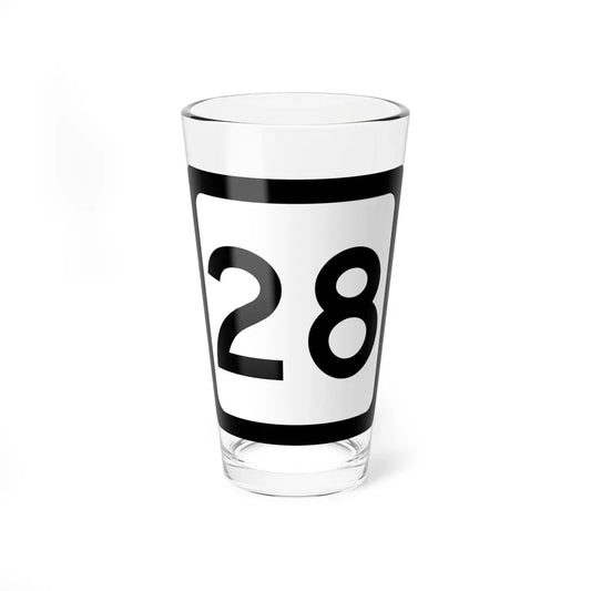 WV-28 (Virginia) (Road Sign) Pint Glass 16oz 16oz - Go Mug Yourself