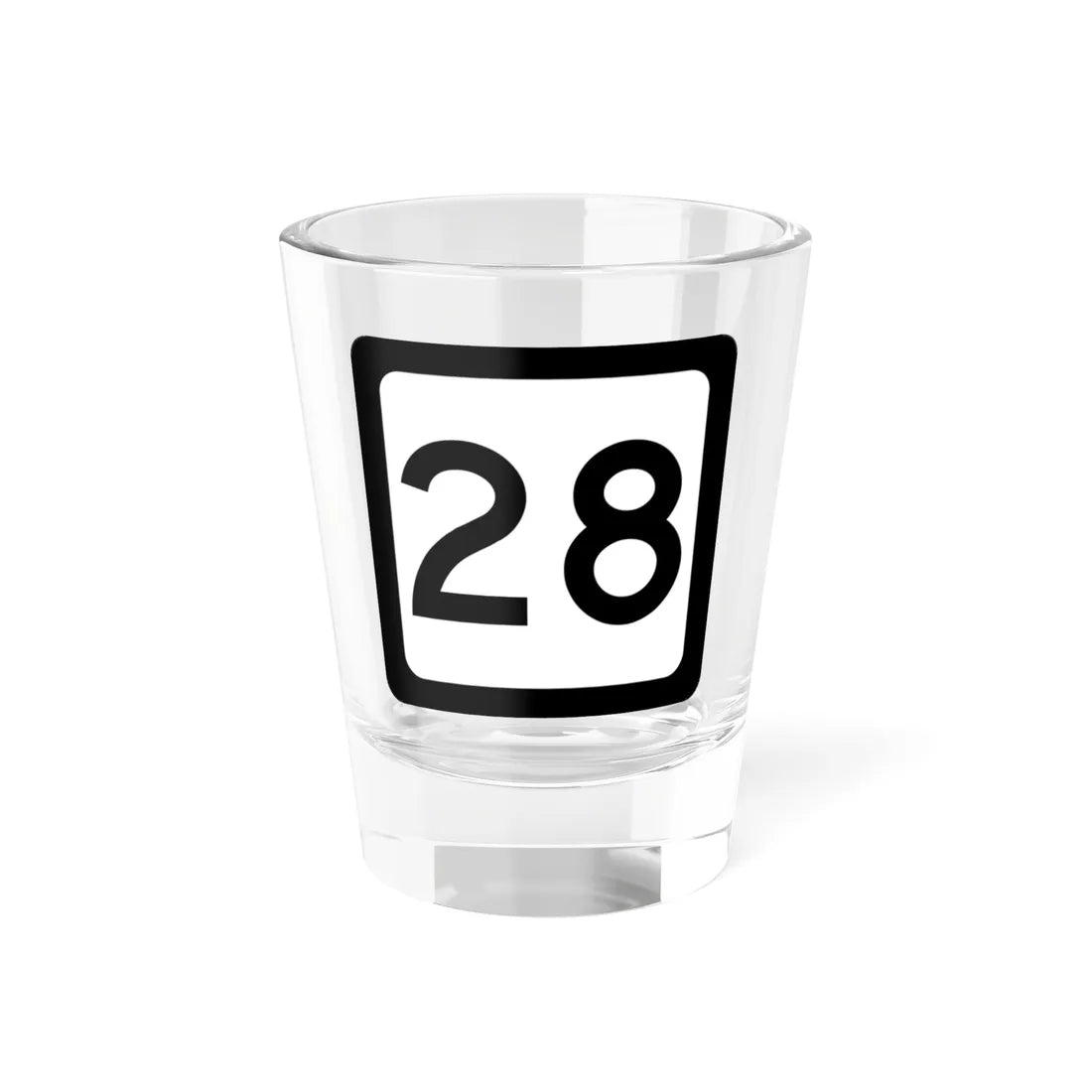 WV-28 (Virginia) (Road Sign) Shot Glass 1.5oz 1.5oz - Go Mug Yourself