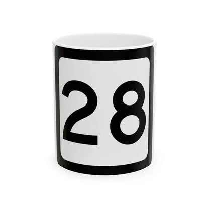 WV-28 (Virginia) (Road Sign) White Coffee Mug 11oz - Go Mug Yourself