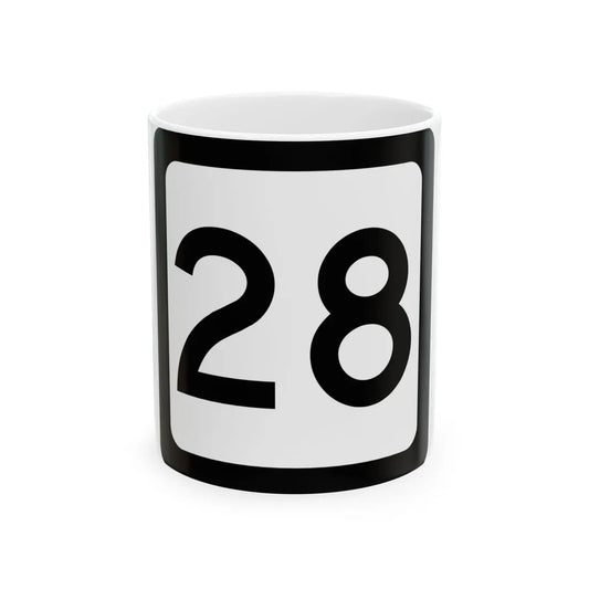 WV-28 (Virginia) (Road Sign) White Coffee Mug 11oz - Go Mug Yourself