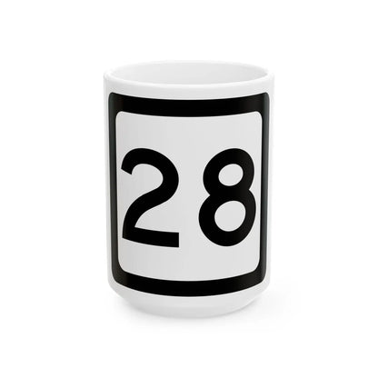 WV-28 (Virginia) (Road Sign) White Coffee Mug 15oz - Go Mug Yourself