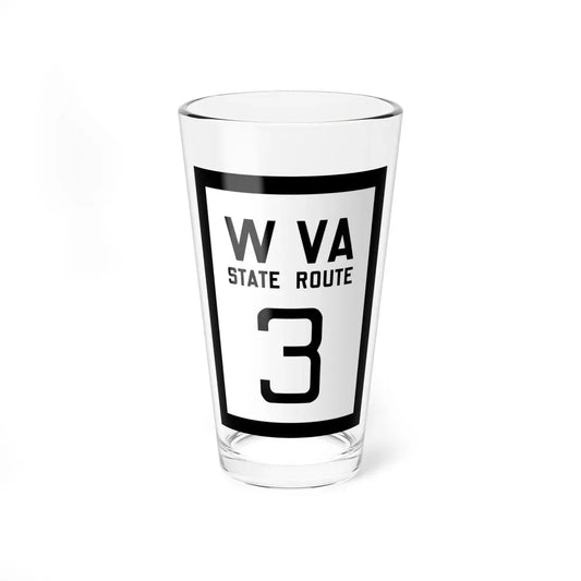WV-3 1922 (Virginia) (Road Sign) Pint Glass 16oz 16oz - Go Mug Yourself
