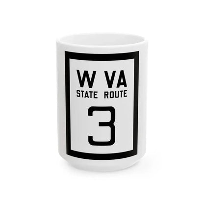 WV-3 1922 (Virginia) (Road Sign) White Coffee Mug 15oz - Go Mug Yourself