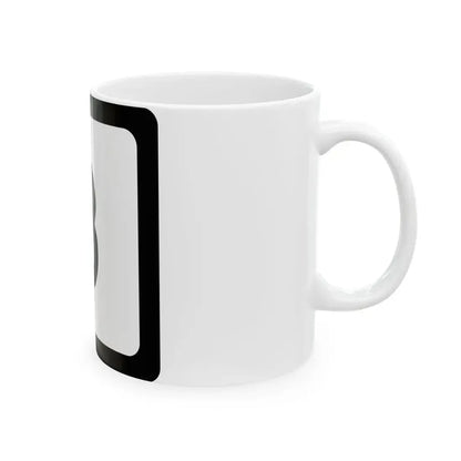 WV-3 (Virginia) (Road Sign) White Coffee Mug - Go Mug Yourself