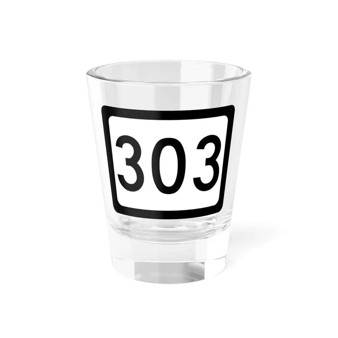 WV-303 (Virginia) (Road Sign) Shot Glass 1.5oz 1.5oz - Go Mug Yourself