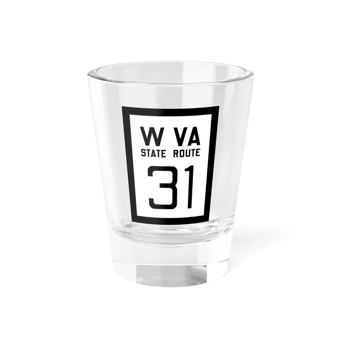 WV-31 1922 (Virginia) (Road Sign) Shot Glass 1.5oz 1.5oz - Go Mug Yourself