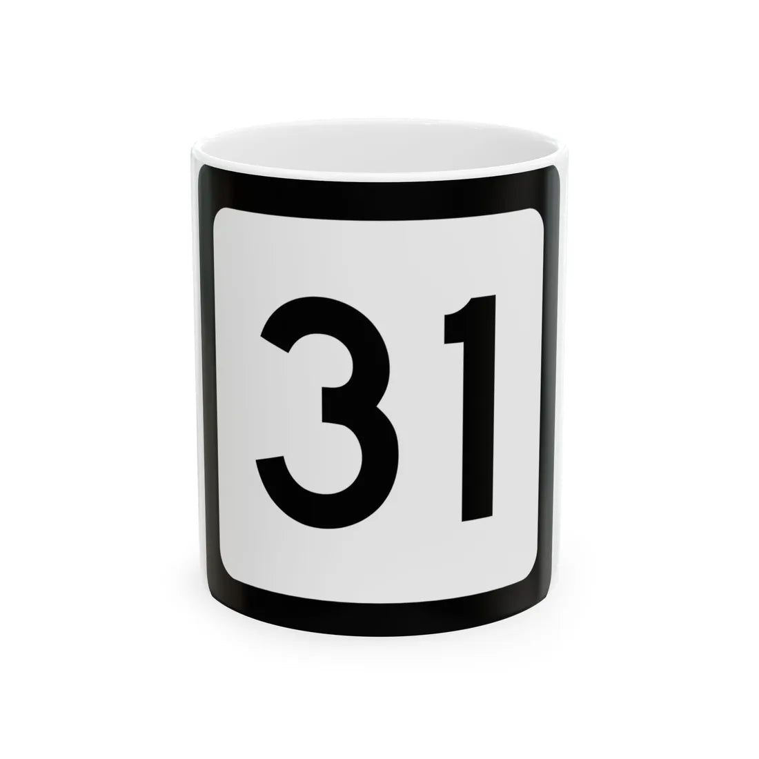 WV-31 (Virginia) (Road Sign) White Coffee Mug 11oz - Go Mug Yourself