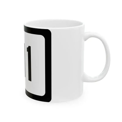 WV-311 (Virginia) (Road Sign) White Coffee Mug - Go Mug Yourself