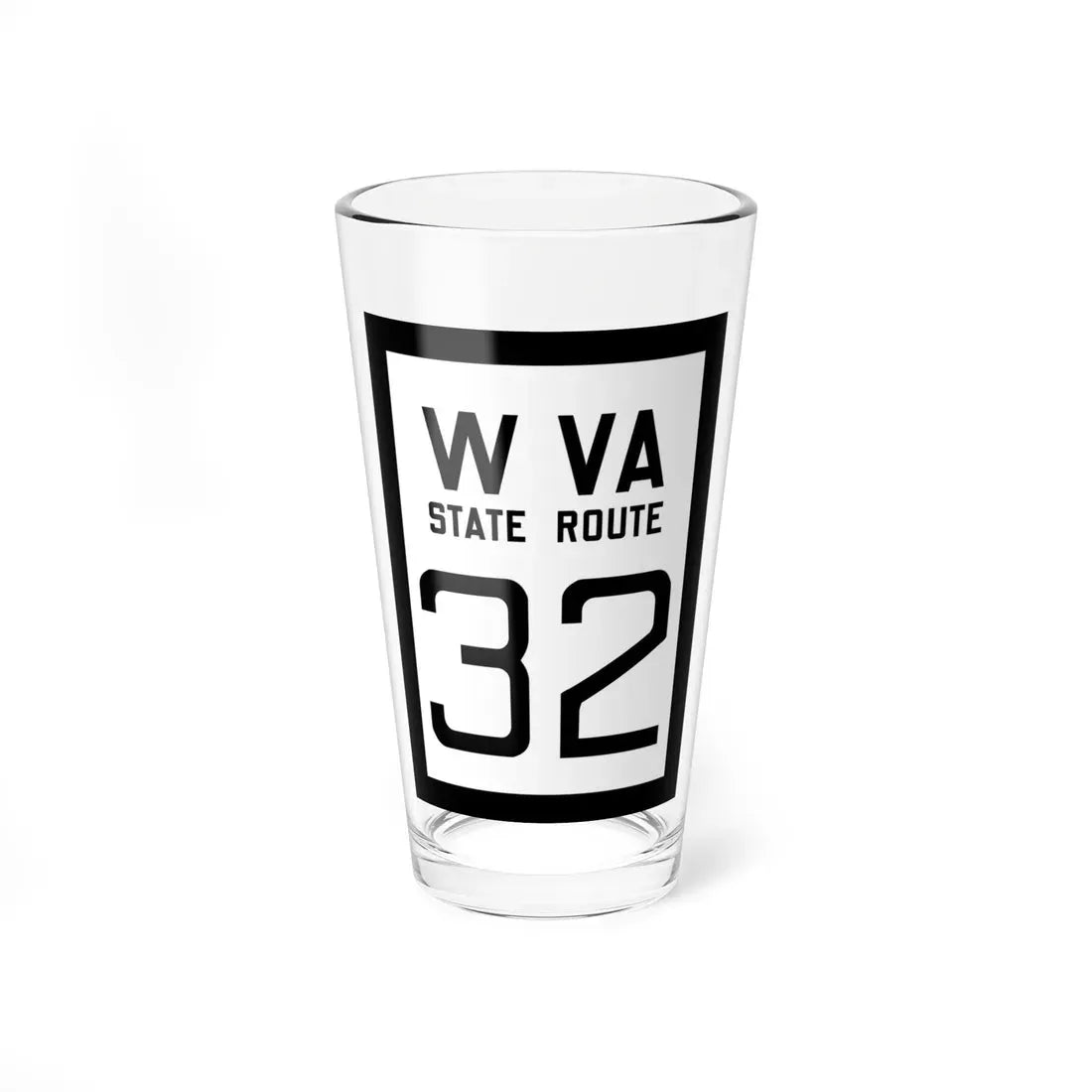 WV-32 1922 (Virginia) (Road Sign) Pint Glass 16oz 16oz - Go Mug Yourself