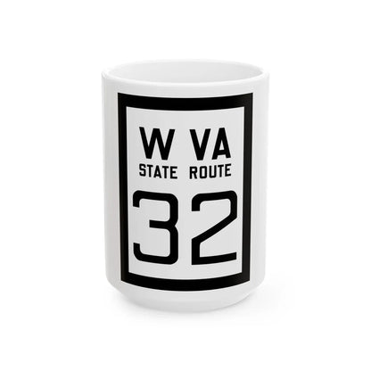 WV-32 1922 (Virginia) (Road Sign) White Coffee Mug 15oz - Go Mug Yourself