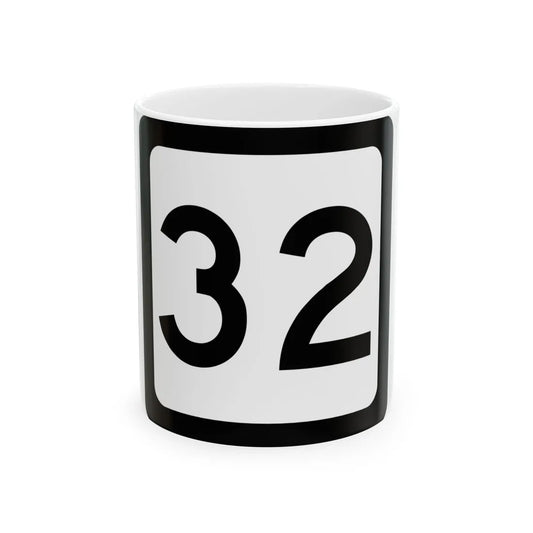 WV-32 (Virginia) (Road Sign) White Coffee Mug 11oz - Go Mug Yourself