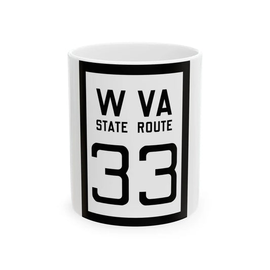 WV-33 1922 (Virginia) (Road Sign) White Coffee Mug 11oz - Go Mug Yourself