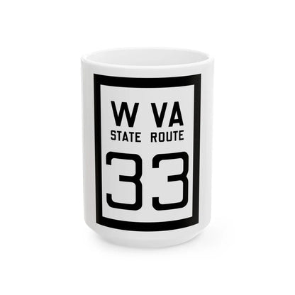 WV-33 1922 (Virginia) (Road Sign) White Coffee Mug 15oz - Go Mug Yourself