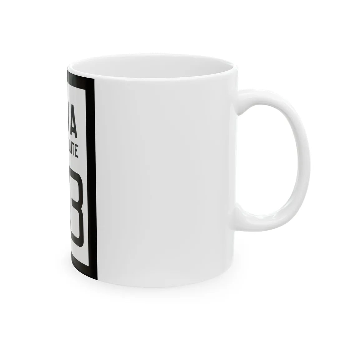 WV-33 1922 (Virginia) (Road Sign) White Coffee Mug - Go Mug Yourself