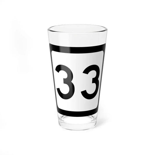 WV-33 (Virginia) (Road Sign) Pint Glass 16oz 16oz - Go Mug Yourself