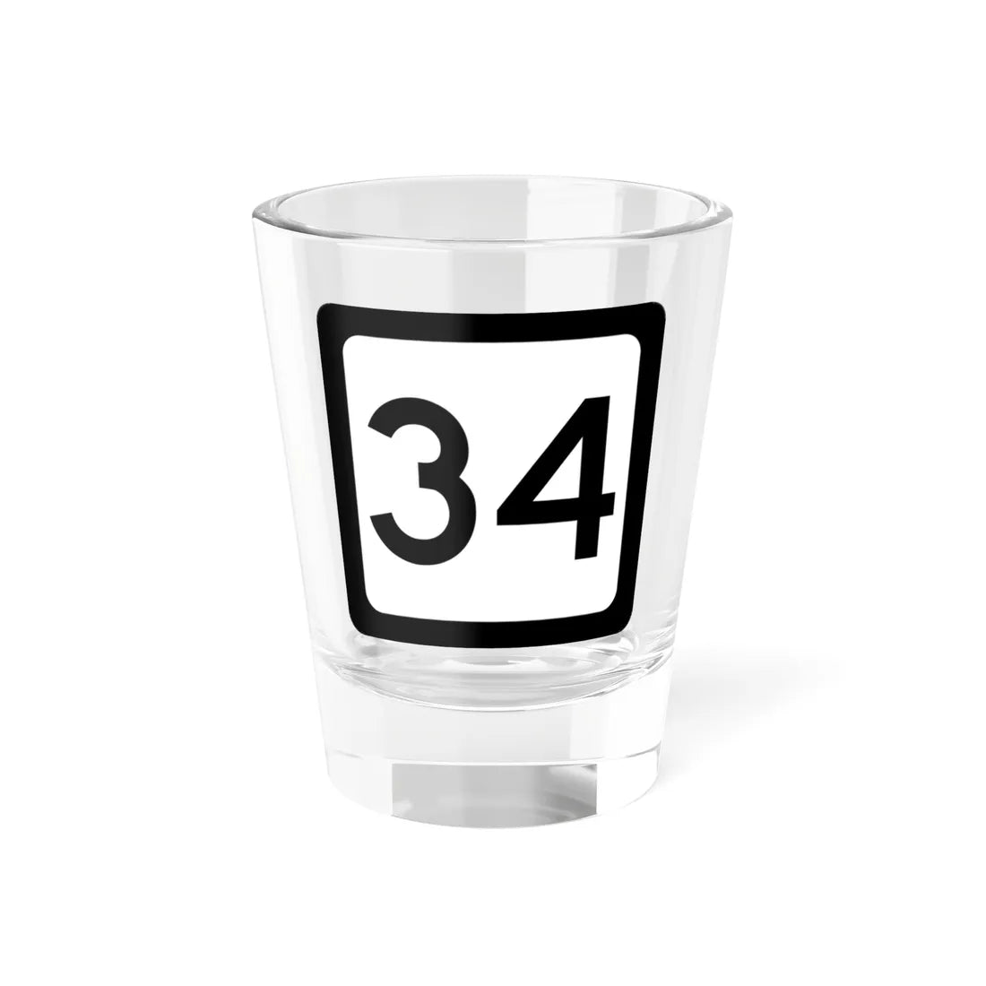 WV-34 (Virginia) (Road Sign) Shot Glass 1.5oz 1.5oz - Go Mug Yourself