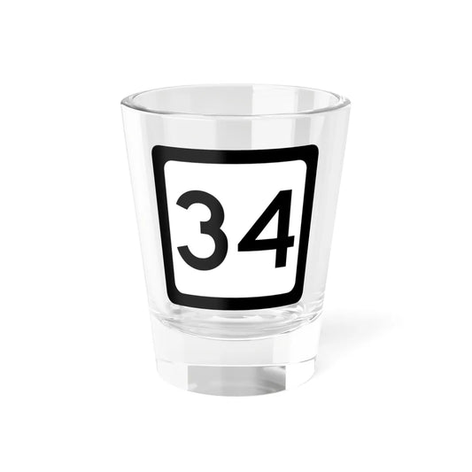 WV-34 (Virginia) (Road Sign) Shot Glass 1.5oz 1.5oz - Go Mug Yourself