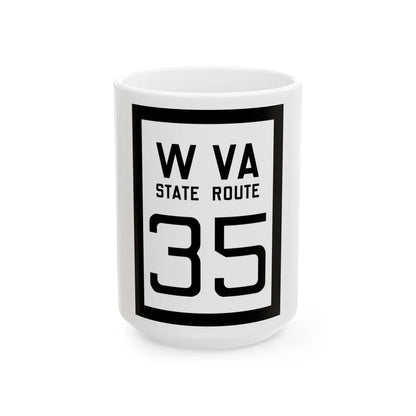 WV-35 1922 (Virginia) (Road Sign) White Coffee Mug 15oz - Go Mug Yourself
