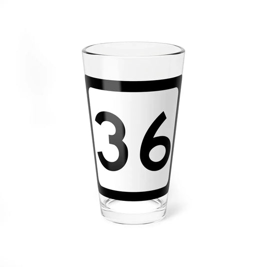 WV-36 (Virginia) (Road Sign) Pint Glass 16oz 16oz - Go Mug Yourself