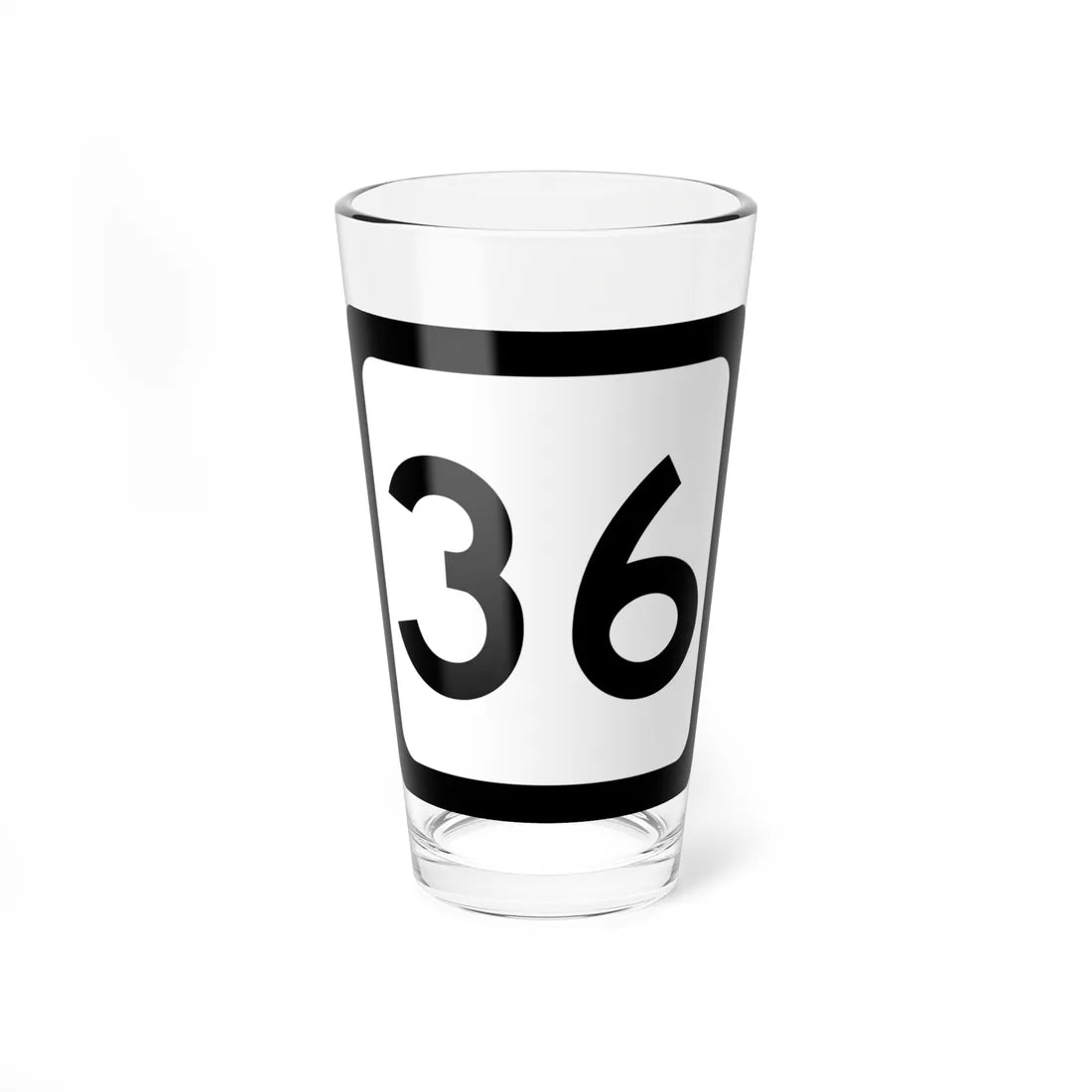 WV-36 (Virginia) (Road Sign) Pint Glss 16oz 16oz - Go Mug Yourself