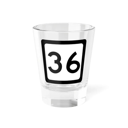WV-36 (Virginia) (Road Sign) Shot Glass 1.5oz 1.5oz - Go Mug Yourself