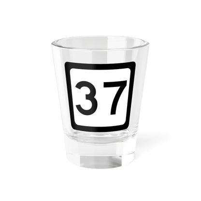 WV-37 (Virginia) (Road Sign) Shot Glass 1.5oz 1.5oz - Go Mug Yourself