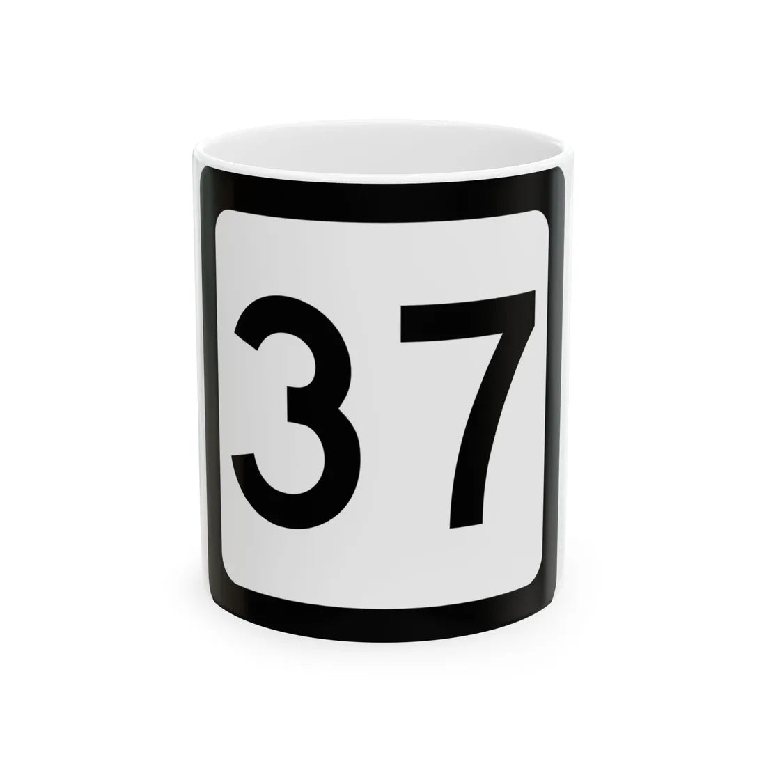 WV-37 (Virginia) (Road Sign) White Coffee Mug 11oz - Go Mug Yourself