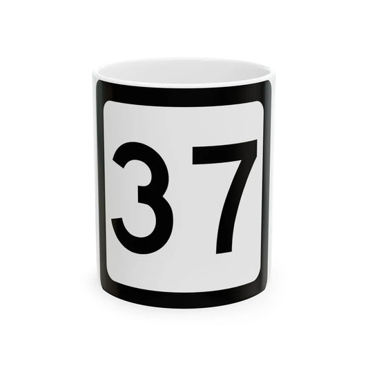 WV-37 (Virginia) (Road Sign) White Coffee Mug 11oz - Go Mug Yourself