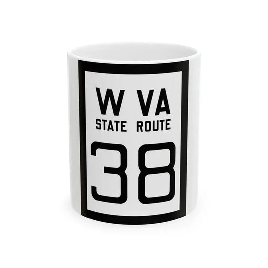 WV-38 1922 (Virginia) (Road Sign) White Coffee Mug 11oz - Go Mug Yourself